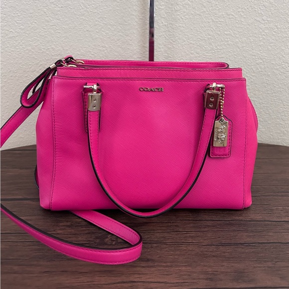 Coach Bags Coach Leather Crossbody Bag In Hot Pink Poshmark
